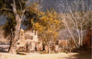 Santuario de Chimayo, El (Chimayo Church) by Clark Hulings Estate 