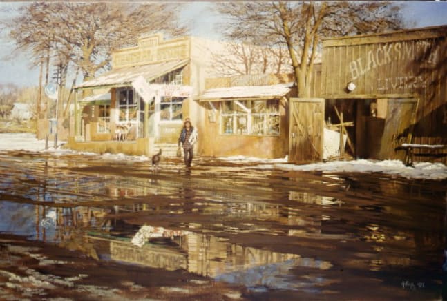 Cerillos General Store by Clark Hulings Estate, Image 1.