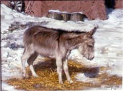 Snow Burro by Clark Hulings Estate 