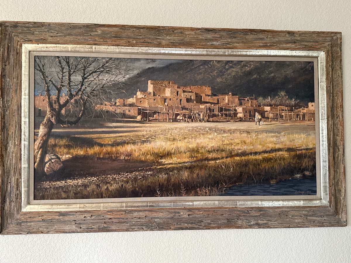 Taos Pueblo by Clark Hulings Estate 