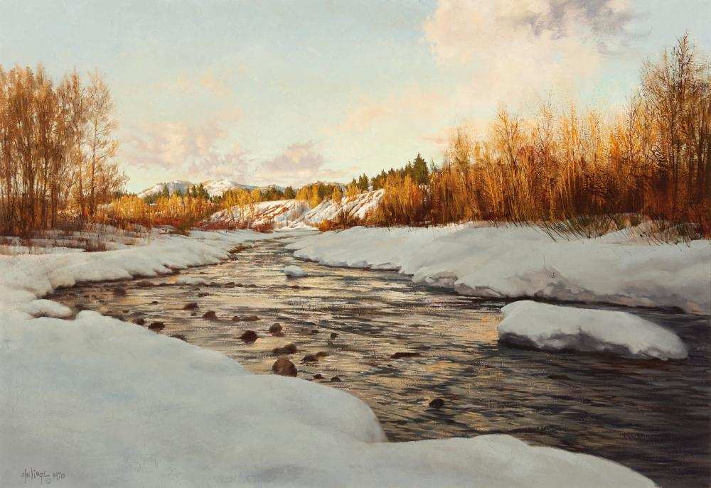 Twilight on the Chama by Clark Hulings Estate, Image 1.