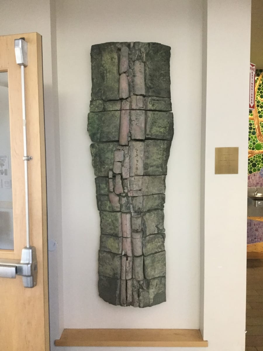Pink and Green Stele by Stephen De Staebler 