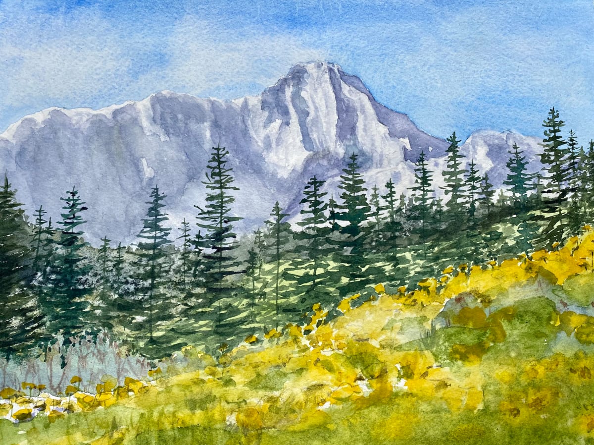 Capitol Peak by Amy Beidleman  Image: This piece was created as part of a class taught here at the Red Brick Center for the Arts