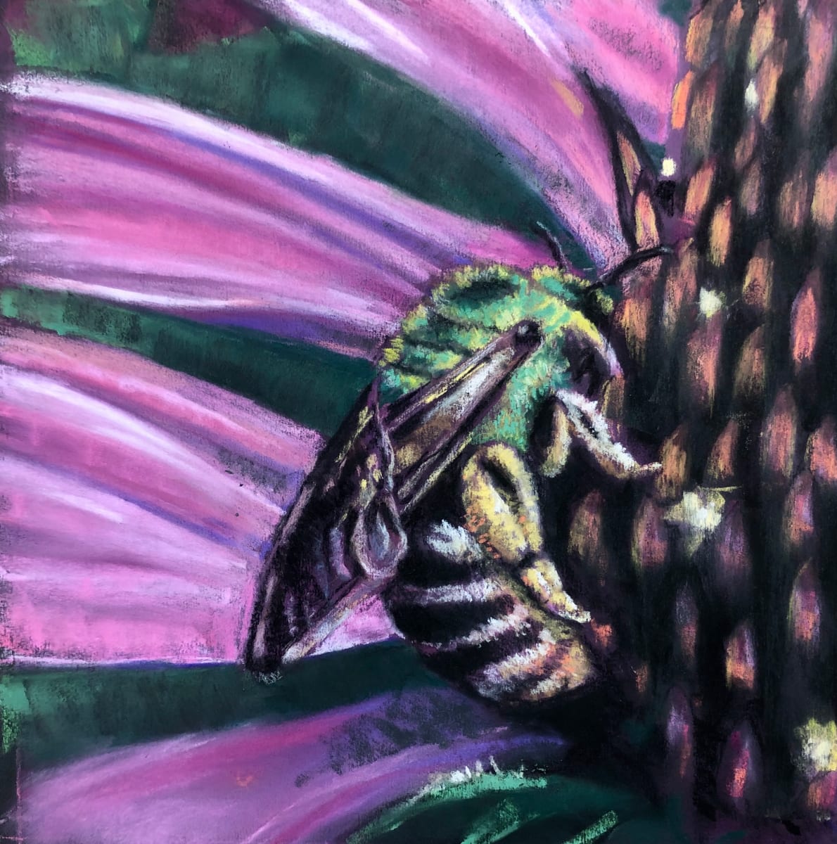Green Bee Study by Hope Martin 