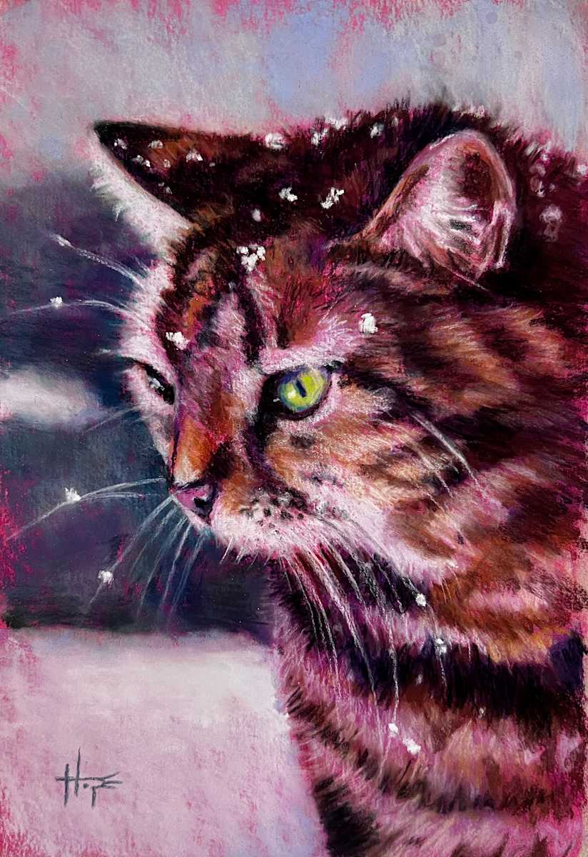 Snow Cat study by Hope Martin, Image 2.