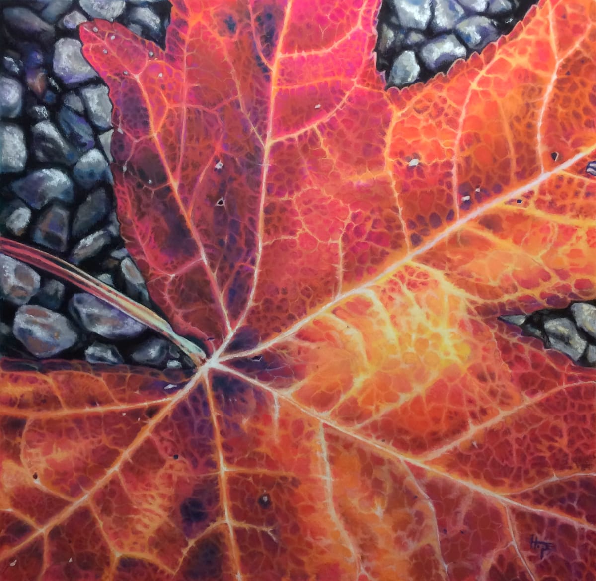Autumn Repose II: On the Path by Hope Martin 