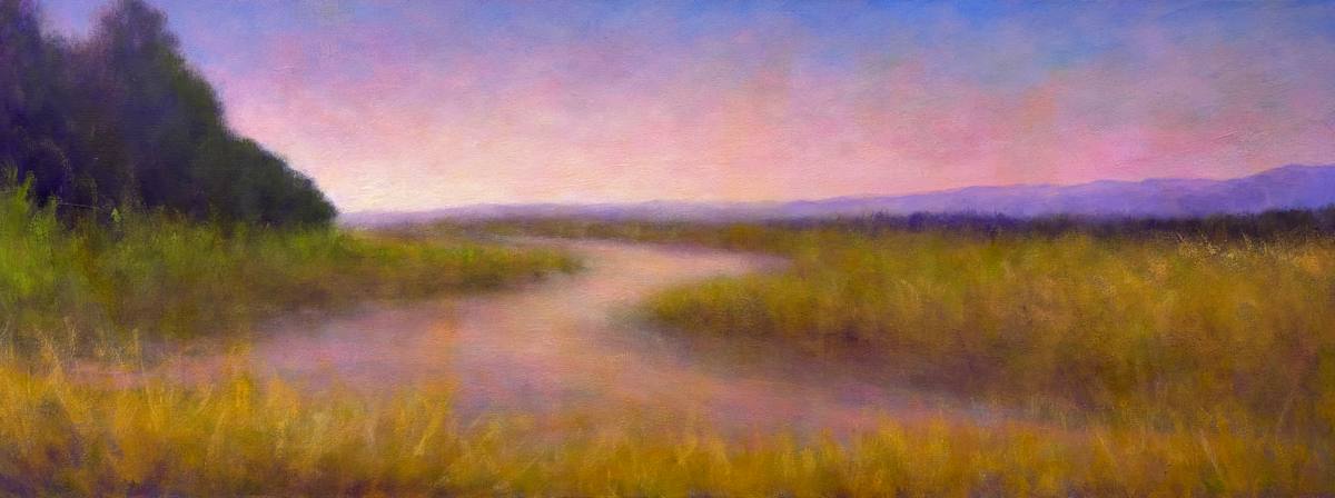 Rose Dusk - Marsh by Victoria Veedell 