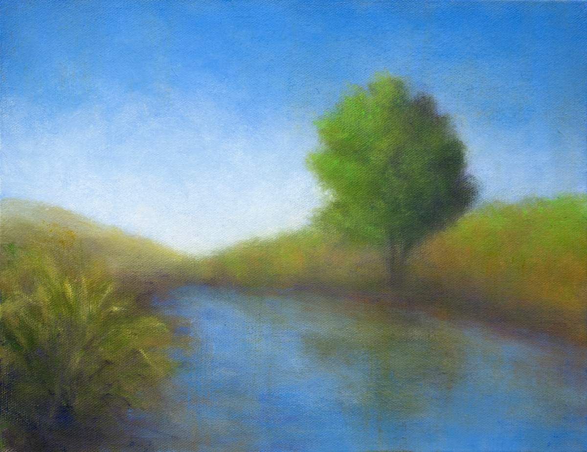 Afternoon at the Pond by Victoria Veedell 