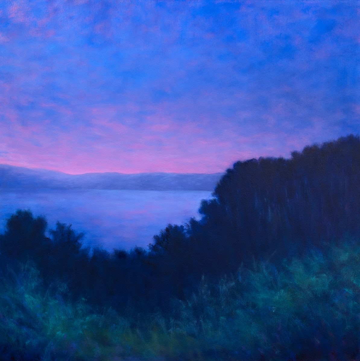 Dusk Falls Over the Bay by Victoria Veedell 