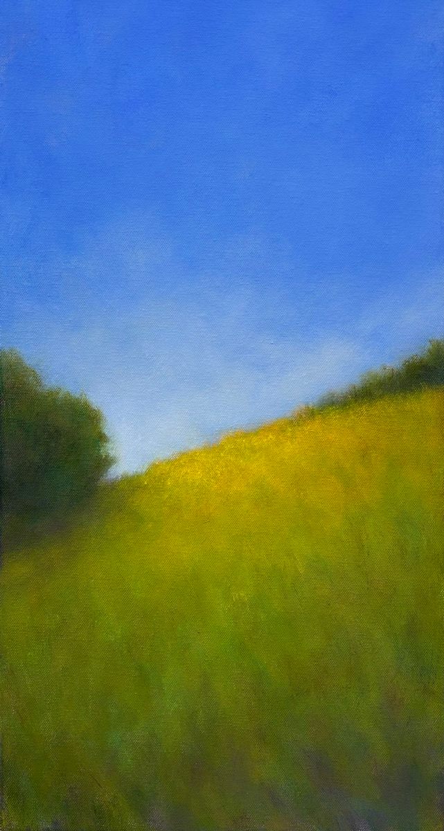 Mustard Flowers  on the Hill by Victoria Veedell 