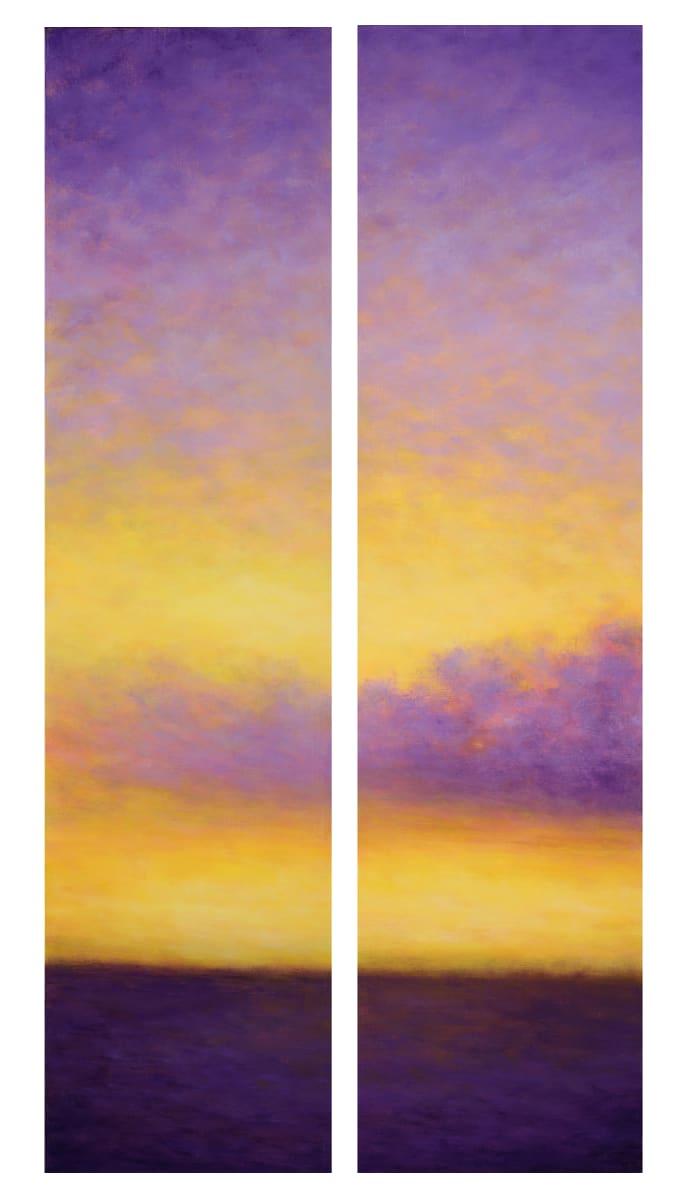 Ocean Beach Reverie 1 and 2 diptych by Victoria Veedell 