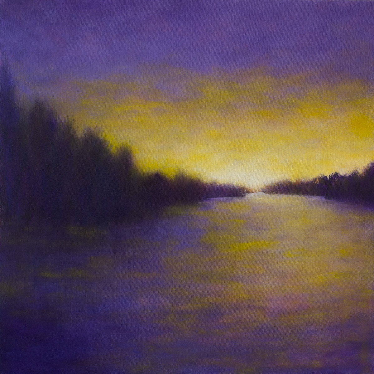 Sunset Thompson Lake - Maine by Victoria Veedell 