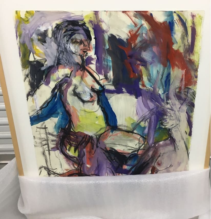 Woman with the Purple Shawl 