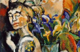 Maya and Blue Irises, Image 1.