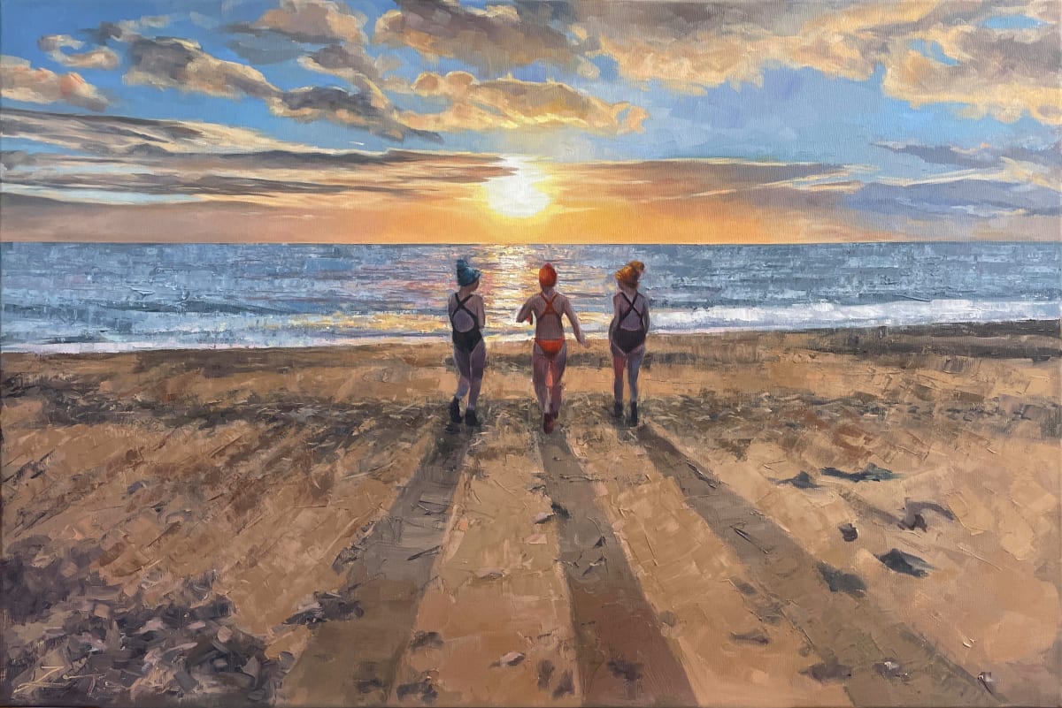 Spring Swimrise, Killiney Beach by Zanya Dahl 