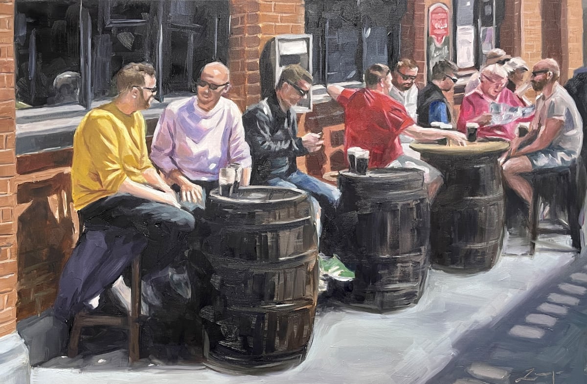 Summer Pints outside The International Bar by Zanya Dahl 