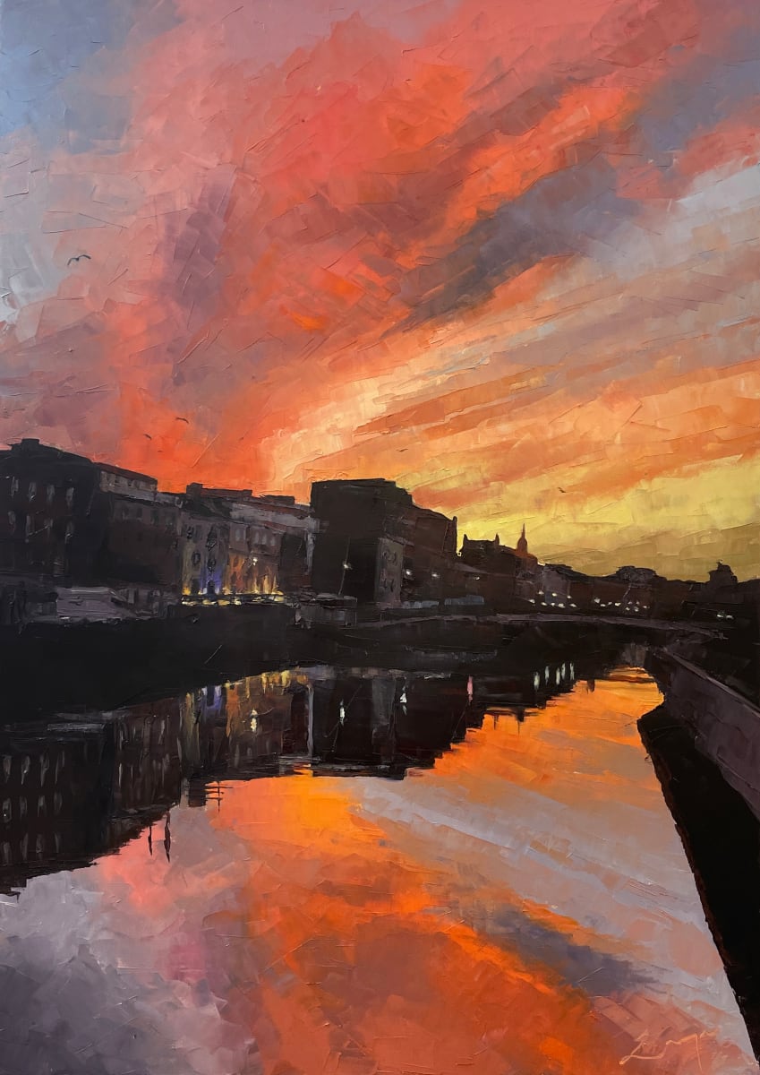 Orange Liffey by Zanya Dahl 