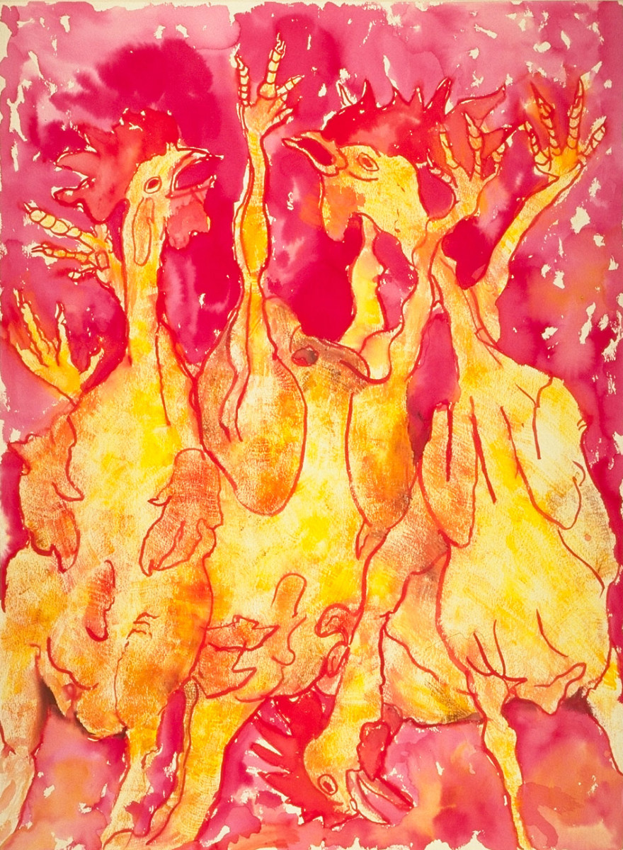 Chickens in Hell by Leisa Shannon Corbett 