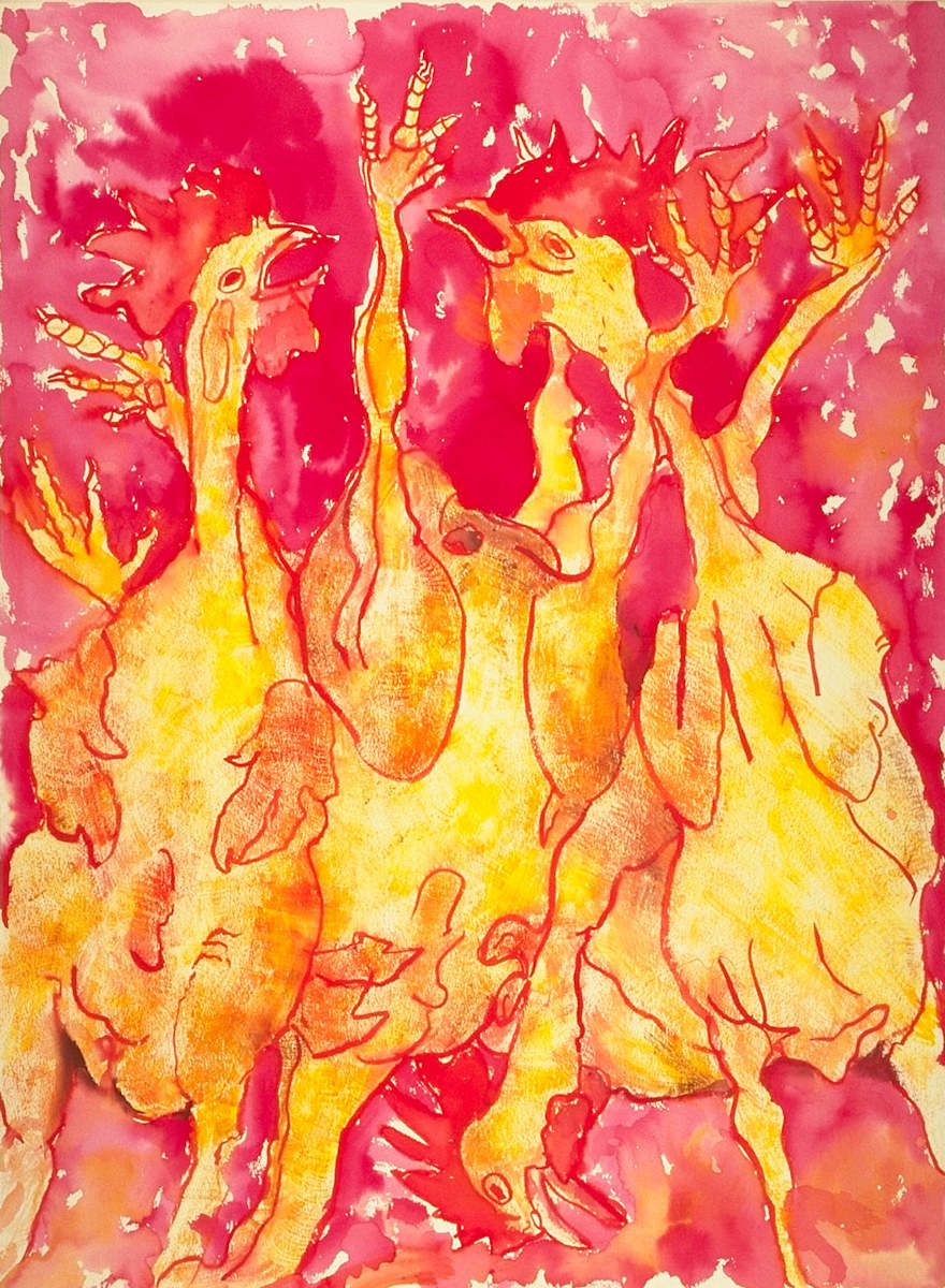 Chickens in Hell by Leisa Shannon Corbett, Image 1.