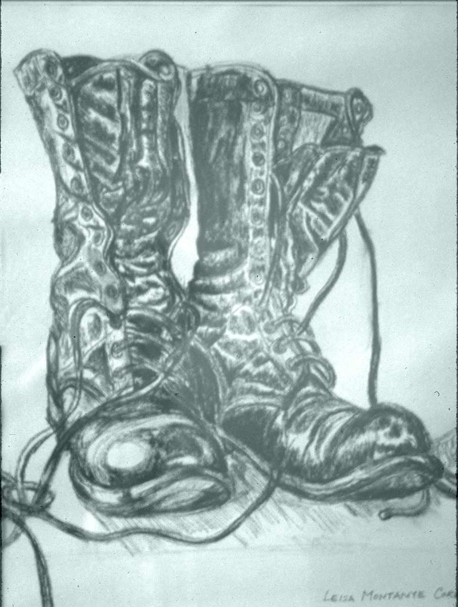 Combat boots  Ist version by Leisa Shannon Corbett  Image: image 1