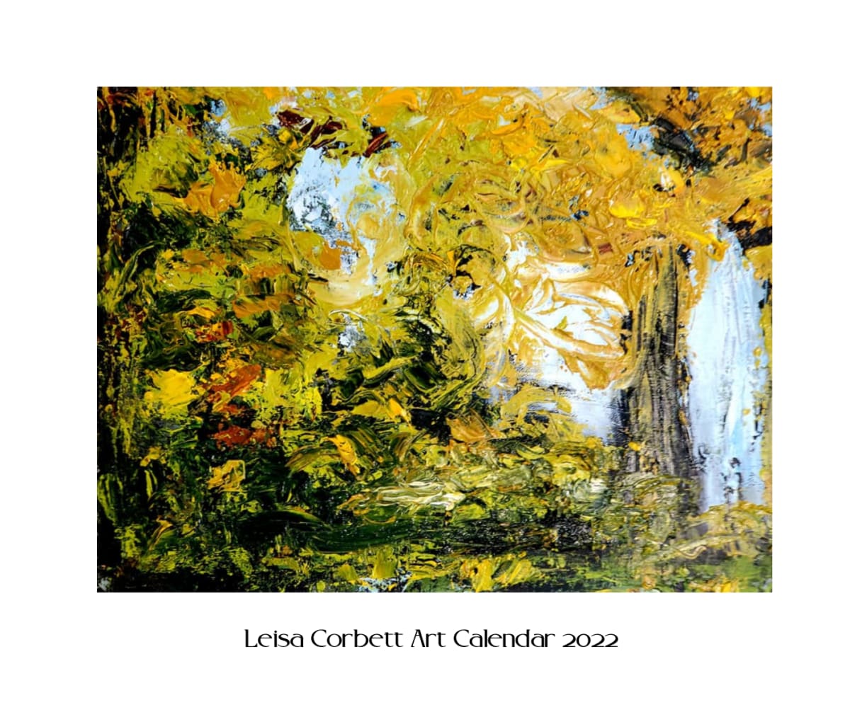 Leisa Corbett Art Calendar 2022  Image: 12 illustrations and 12 calendar pages with space for notations