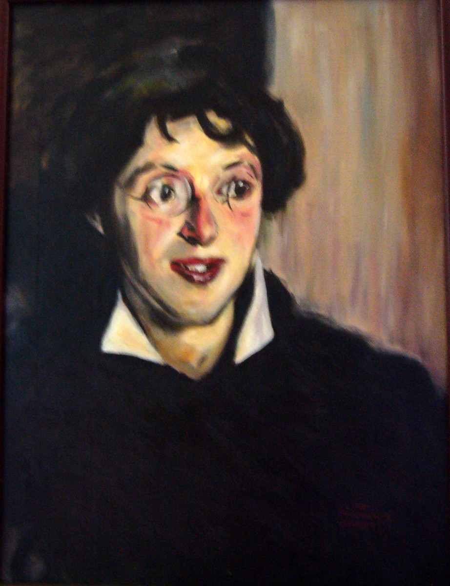 After Sargent's Violet Oakley by Leisa Shannon Corbett  Image: A study of Sargent's small portrait of his friend, the writer Violet Oakley.