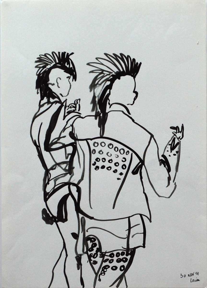 Punker sketch by Leisa Shannon Corbett, Image 1.