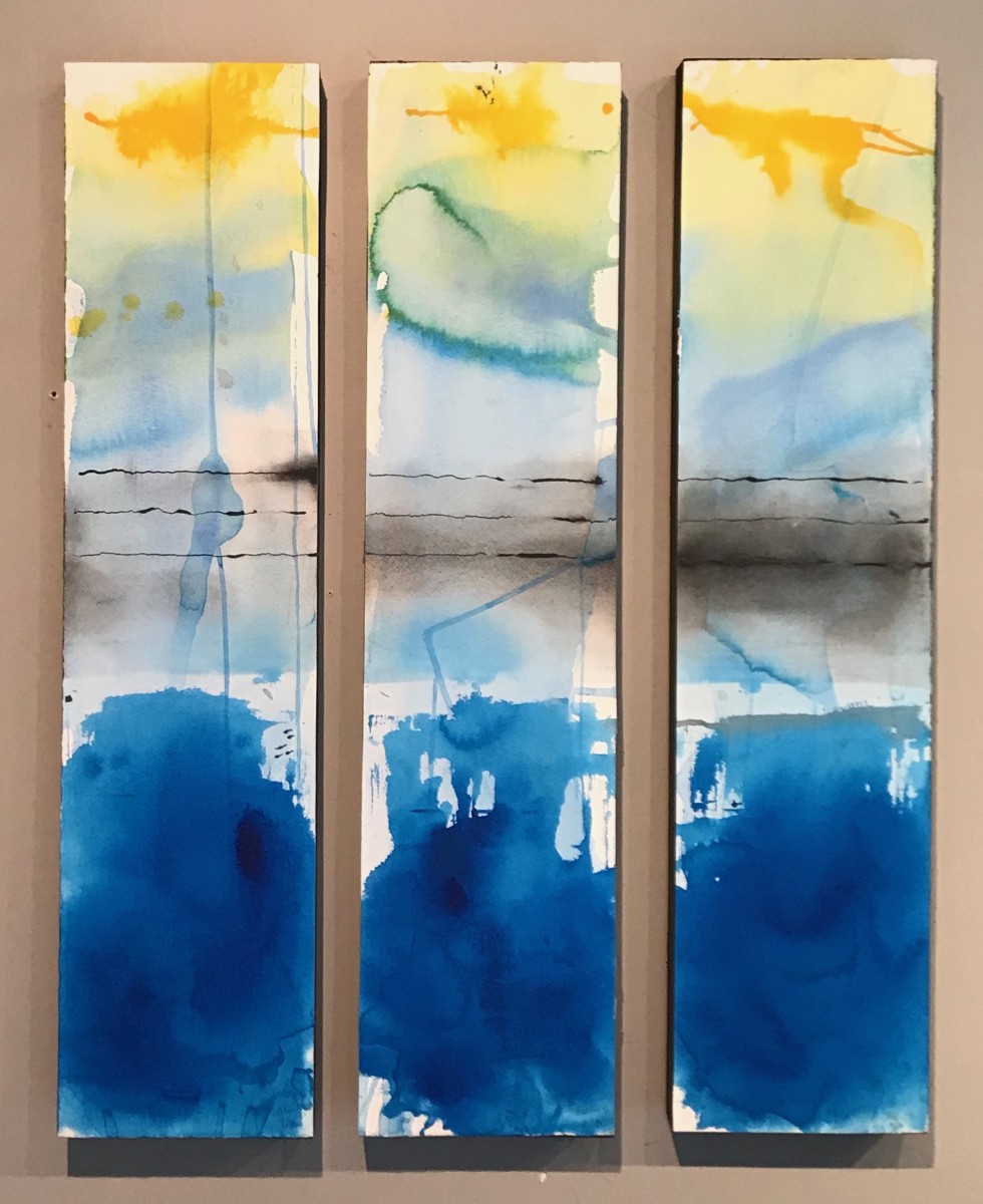 SBH 37 Triptych (30x7x1.5 each) by McCain McMurray 