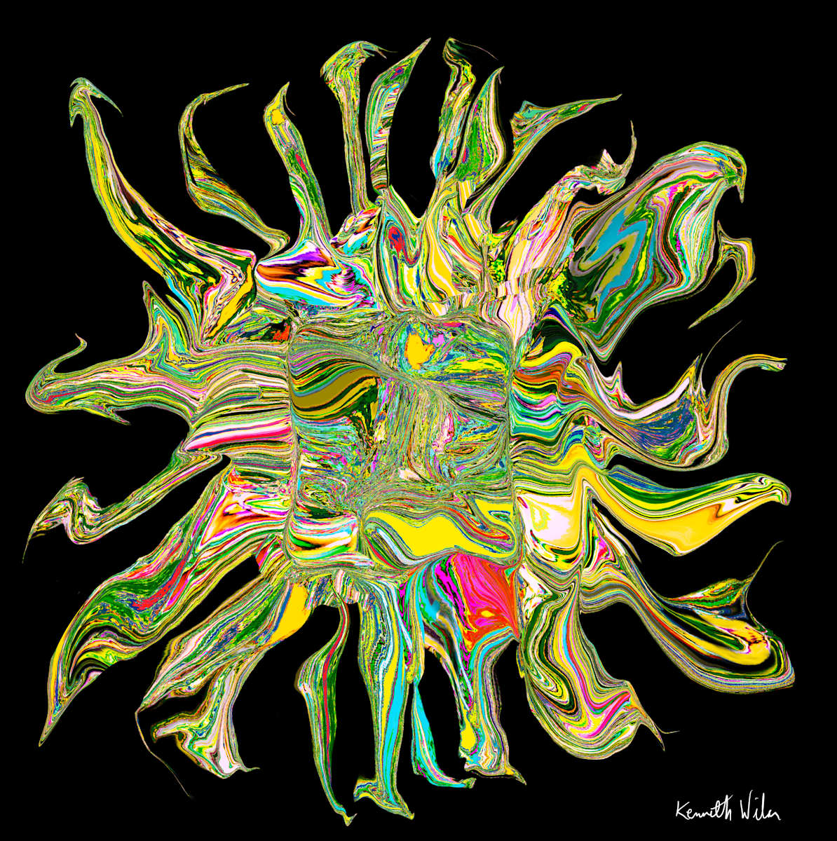 Sun Flower, 2 by Kenneth Wilan 