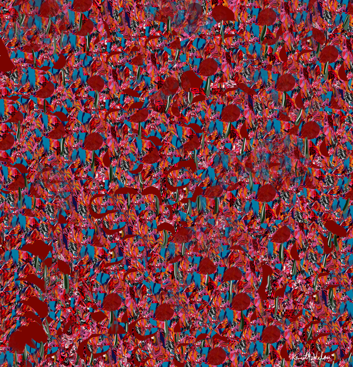 Field of Flowers, 4 by Kenneth Wilan 
