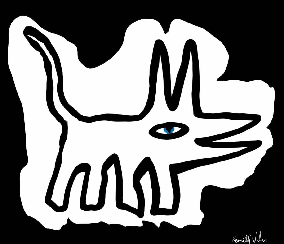 Happy Dog, 1 by Kenneth Wilan 