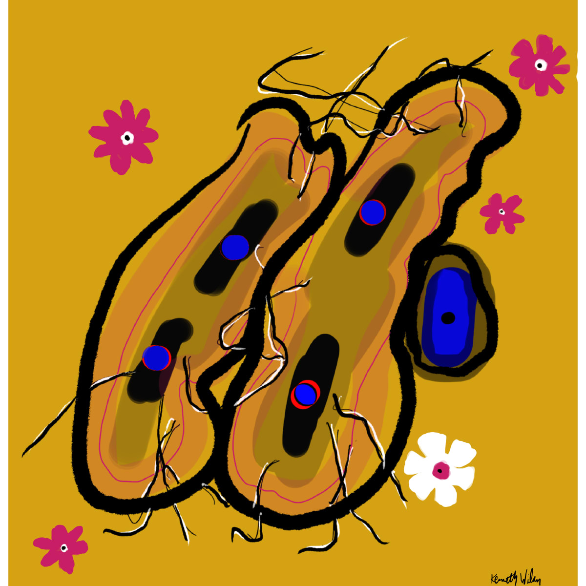 Walking & Singing, 1 by Kenneth Wilan 