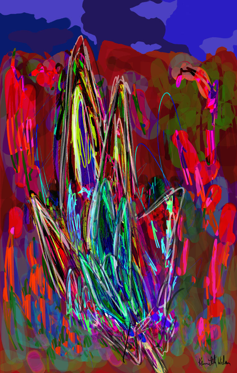 Flower, Field of Red - Day by Kenneth Wilan 