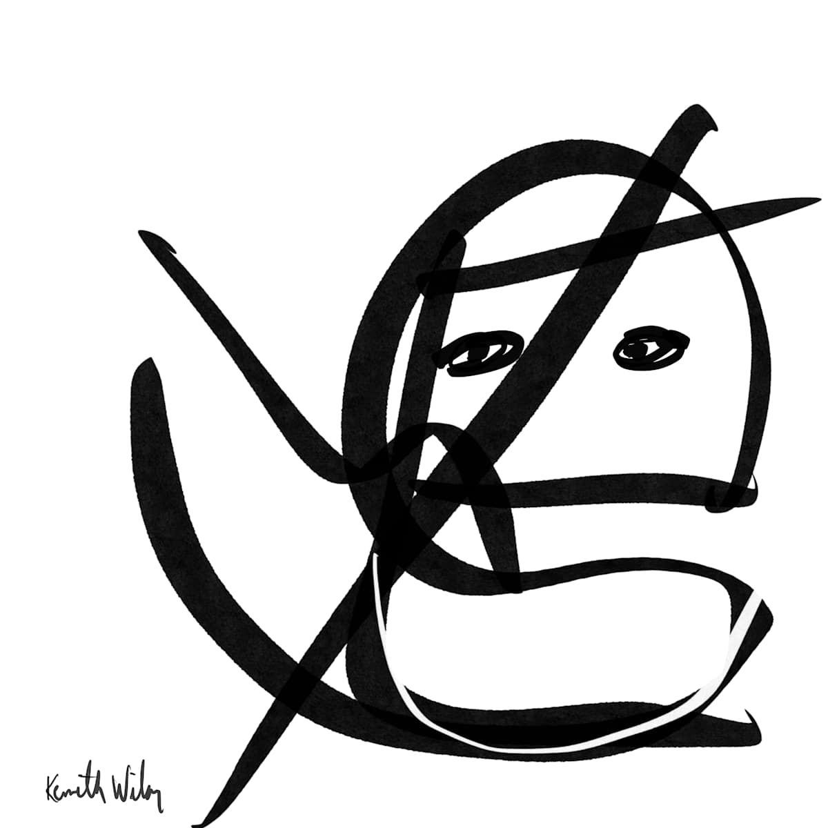 HeadFaceEyes 1 by Kenneth Wilan, Image 2.