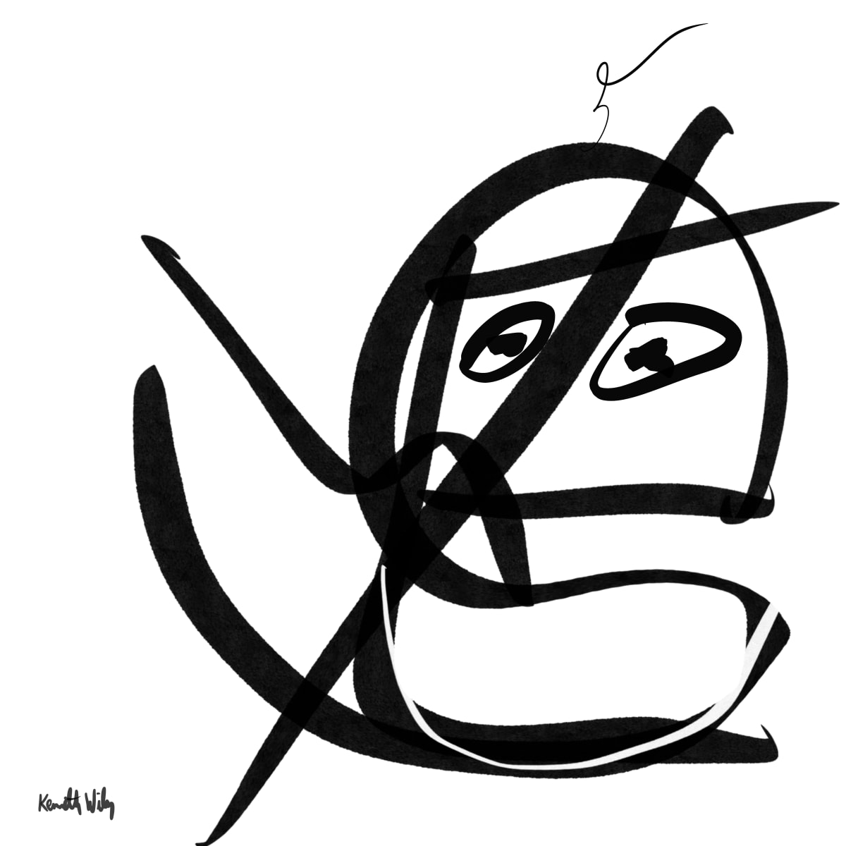 HeadFaceEyes 11 by Kenneth Wilan 