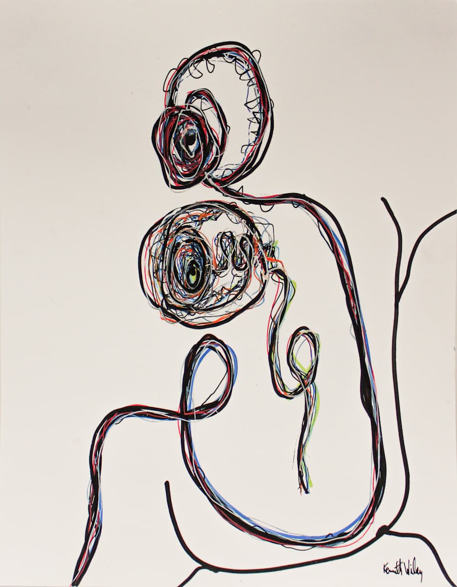 Mother and Baby On a Chair by Kenneth Wilan  Image: Mother and Baby On Chair, Kenneth Wilan