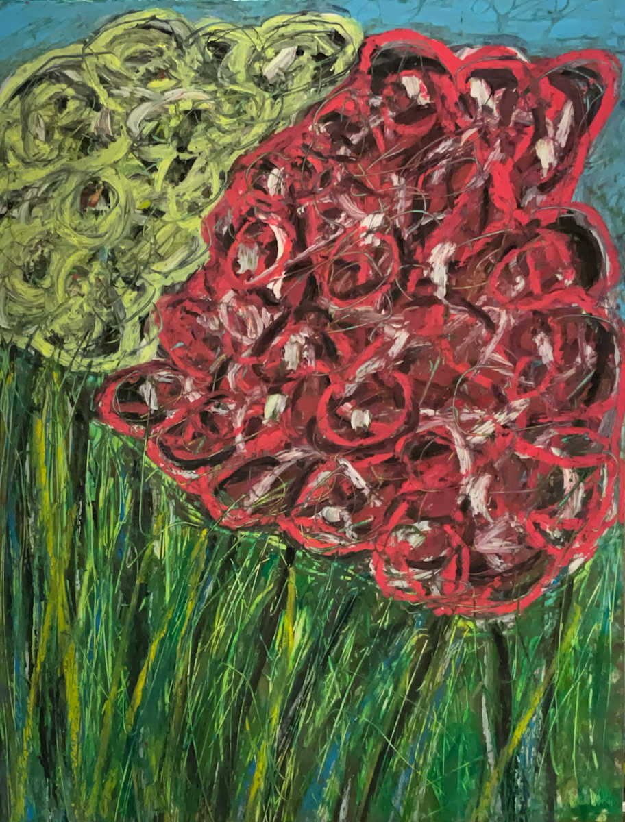 Flower Bouquet YellowRedWhite by Kenneth Wilan 