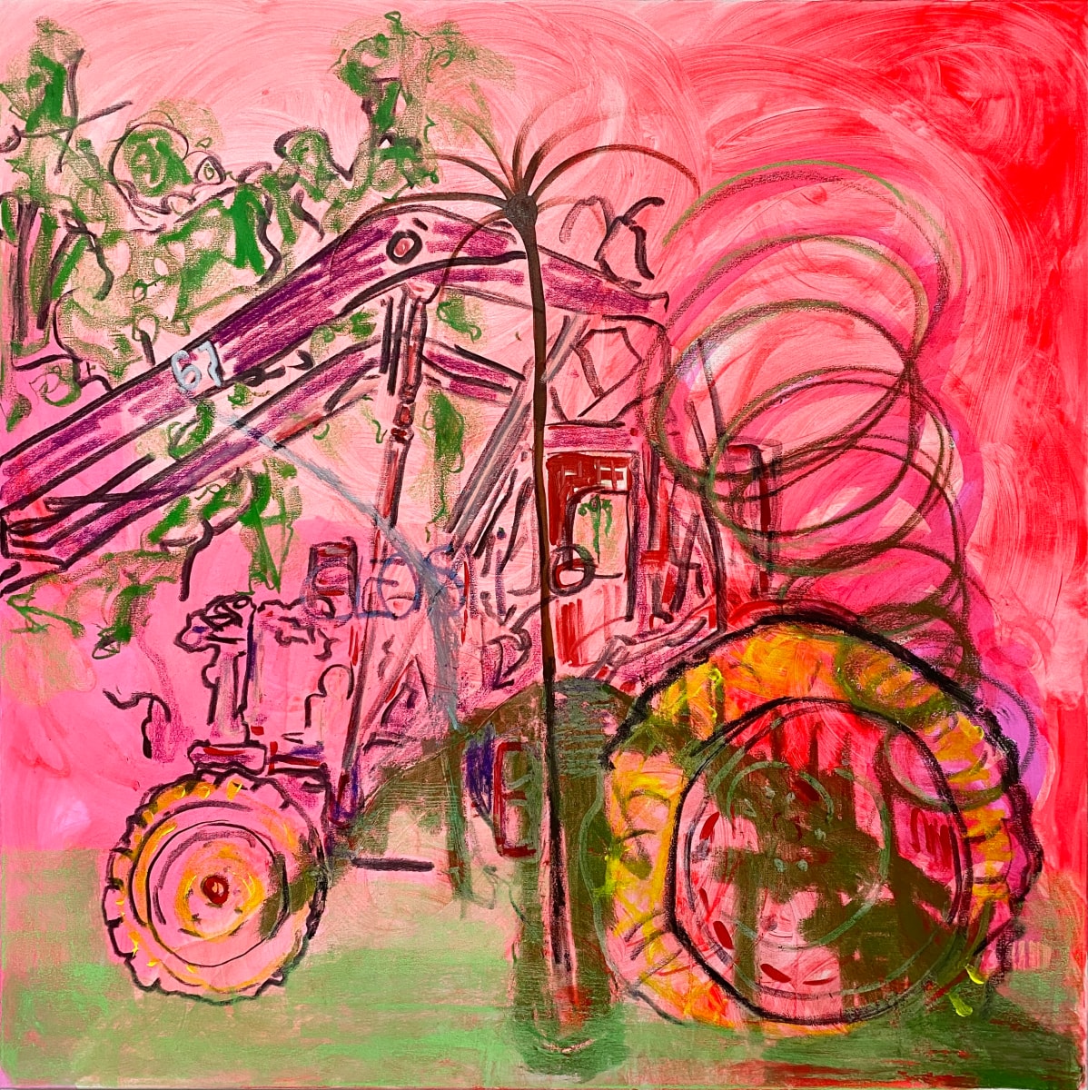 He Once Had A Shiny Red Tractor by Borg de Nobel 