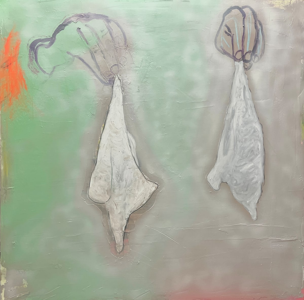 The One Is For Snot The Other For Tears  (Handkerchief study) by Borg de Nobel 