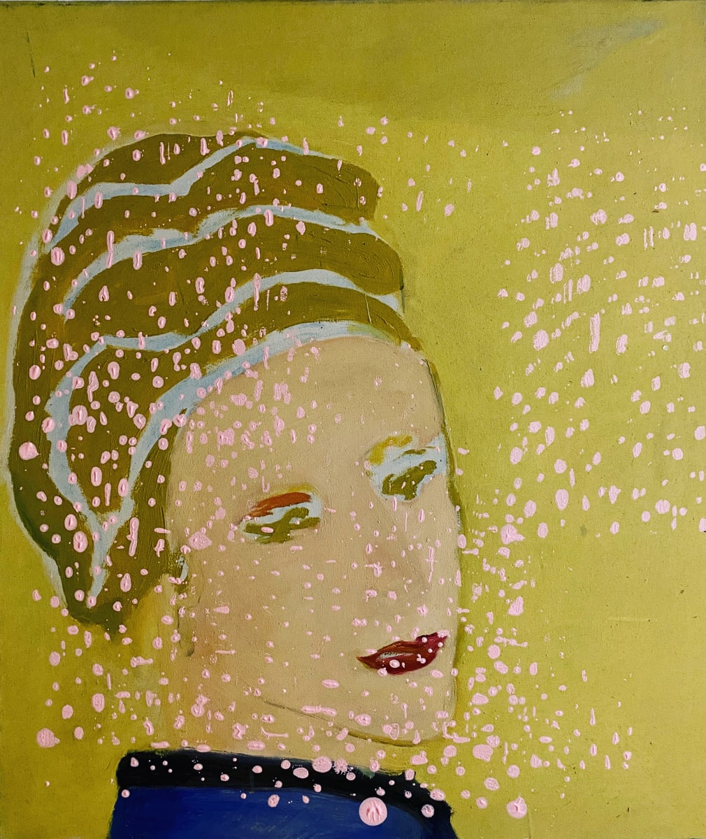 portrait Of Me With Pink Confetti 