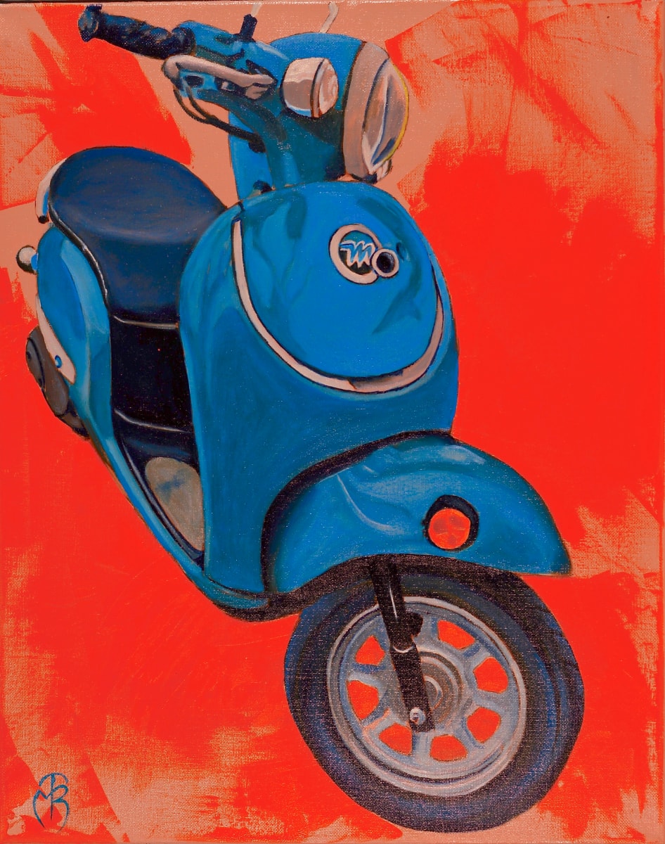 Blue Scooter 