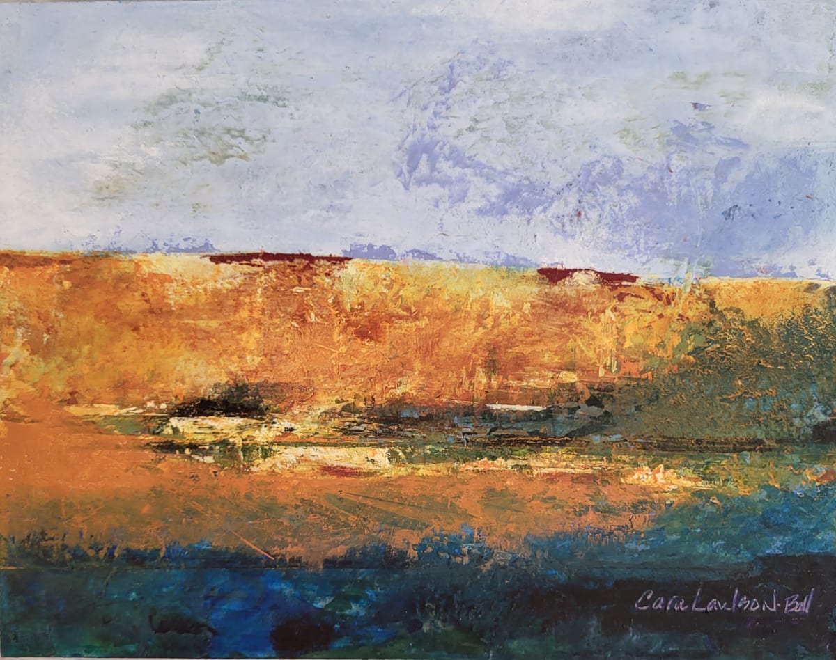 A Crack in the World by Cara Lawson-Ball  Image: Oil and cold wax abstracted landscape