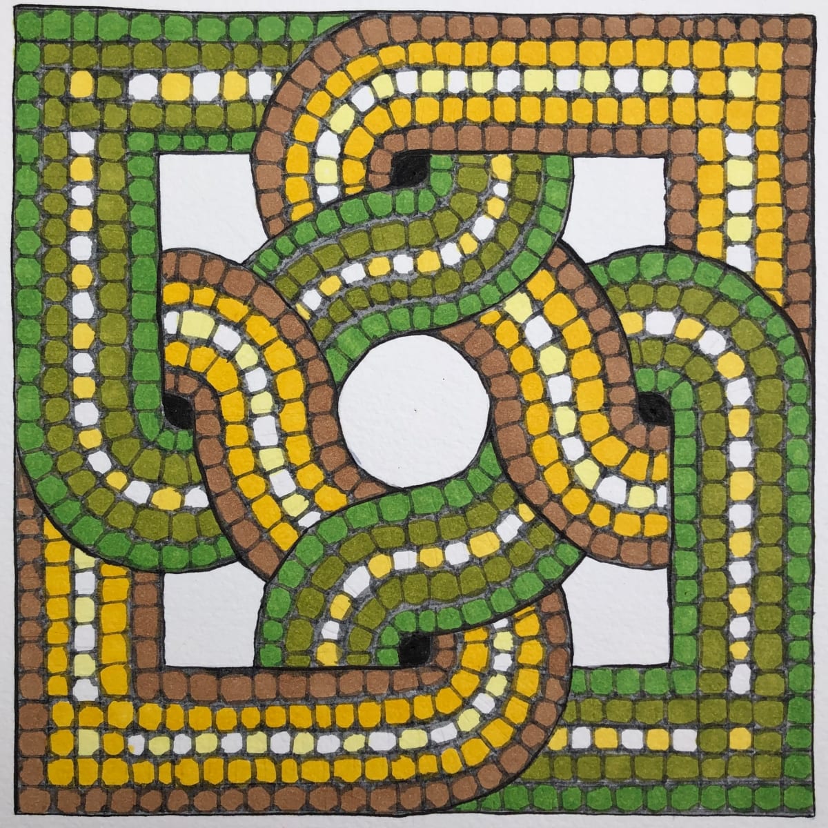 Spring interwoven Hearts by Carol Stirton-Broad 