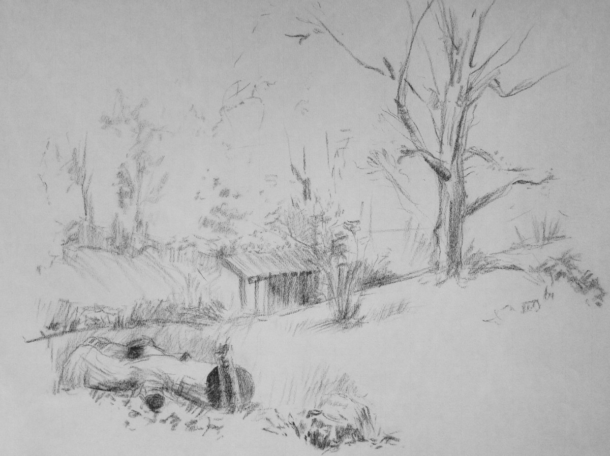Salem,NY - Plein Air Sketch by Kelly Smith 