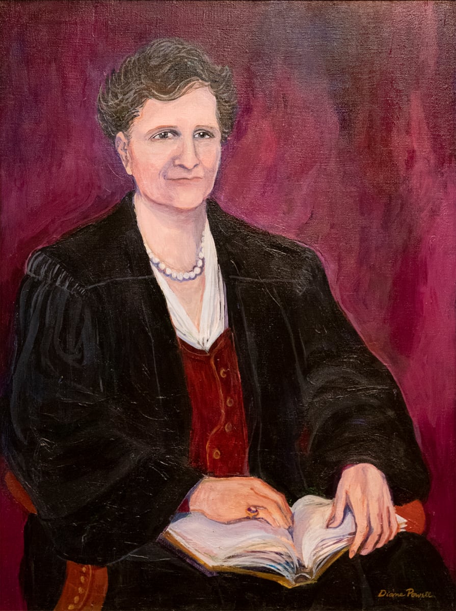 Portrait of Justice Florence Ellinwood Allen by Diane Powell 