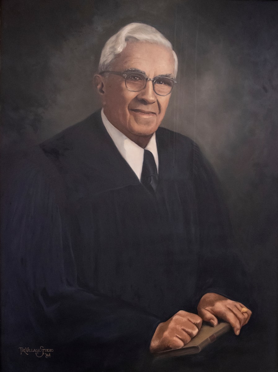 Portrait of Justice Paul M. Herbert by Tri-Village Studio 