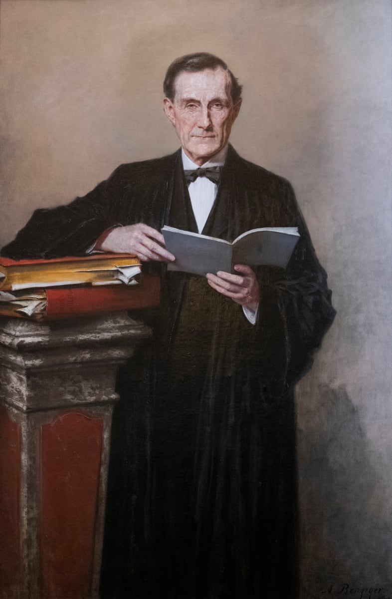 Portrait of Justice James Johnson by August Benziger 