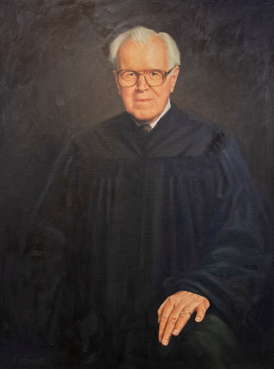 Portrait of Justice Robert E. Leach by Polgus 
