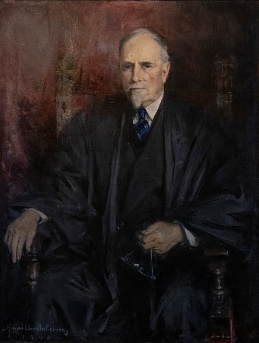 Portrait of Justice Carrington T. Marshall by Howard Chandler Christy 