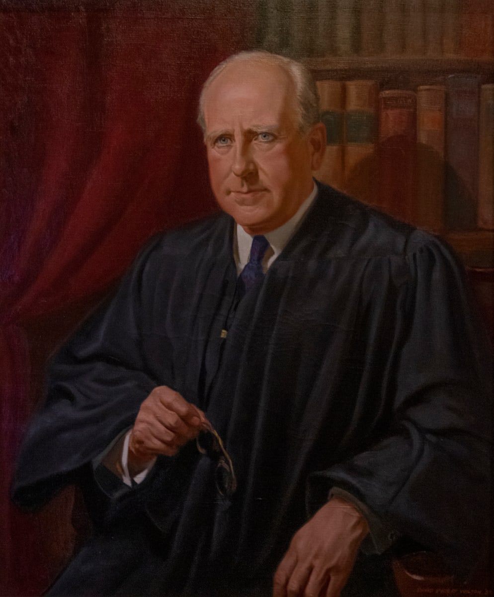 Portrait of Justice Edward S. Matthias by David Philip Wilson 